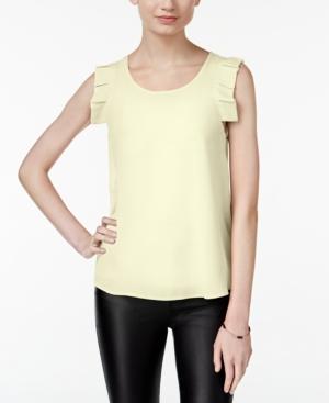 Miss Chievous Juniors' Ruffled-sleeve Blouse
