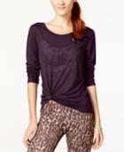 Material Girl Juniors' Active T-back Knit Top, Only At Macy's