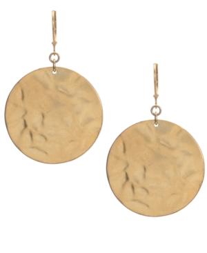 Kenneth Cole New York Earrings, Textured Round Drop