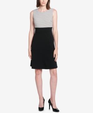 Tommy Hilfiger Striped-top Swing Dress