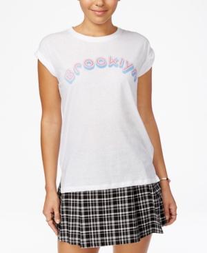 Ntd Juniors' Cuffed-sleeve Graphic T-shirt