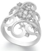 Bouquet By Effy Diamond Diamond Scroll Ring (3/4 Ct. T.w.) In 14k White Gold