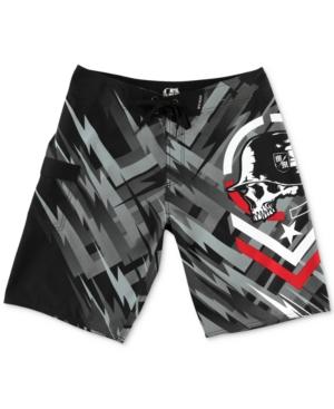 Metal Mulisha Men's Spark Graphic-print Logo Boardshorts