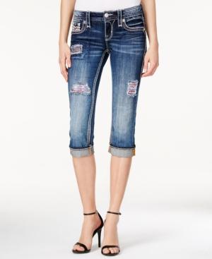 Rock Revival Carreiya Wash Americana Capri Skinny Jeans