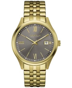 Caravelle New York By Bulova Men's Gold-tone Stainless Steel Bracelet Watch 41mm 44b111