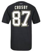 Reebok Men's Short-sleeve Sidney Crosby Pittsburgh Penguins Player T-shirt