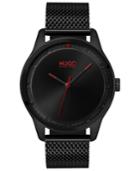 Hugo Men's #move Black Stainless Steel Mesh Bracelet Watch 42mm