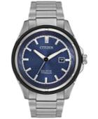 Citizen Men's Eco-drive Silver-tone Titanium Bracelet Watch 46mm Aw1450-89l