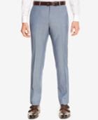 Boss Men's Slim-fit Crosshatch Virgin Wool Dress Pants