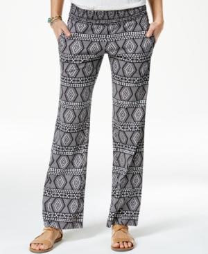 Roxy Juniors' Printed Flare-leg Soft Pants