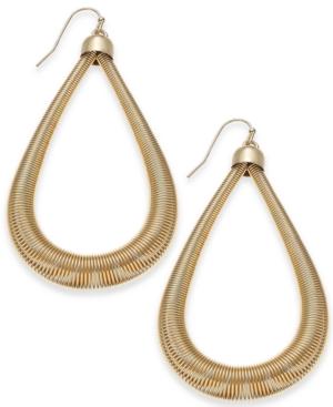 Thalia Sodi Extra Large Gold-tone Teardrop Hoop Earrings, 2.5, Created For Macy's