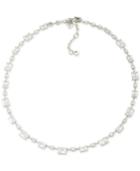 Carolee Silver-tone Cubic Zirconia Collar Necklace