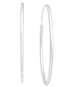 Giani Bernini Endless Hoop Earrings In Sterling Silver, Created For Macy's