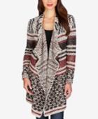 Lucky Brand Mixed-print Striped Cardigan