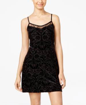 As U Wish Juniors' Velvet Burnout Slip Dress