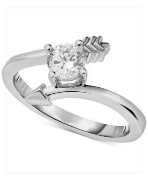 Diamond Arrow Engagement Ring (1/2 Ct. T.w.) In 14k White Gold