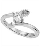 Diamond Arrow Engagement Ring (1/2 Ct. T.w.) In 14k White Gold