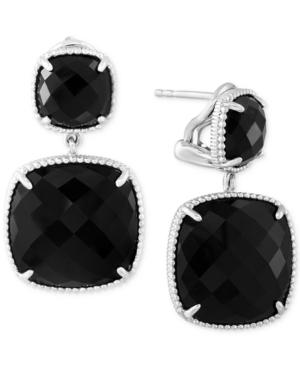 Effy Onyx (17-2/5 Ct. T.w.) Drop Earrings In Sterling Silver