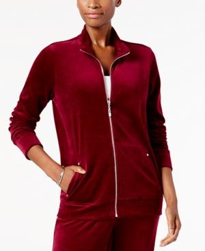 Karen Scott Mock-neck Jacket, Created For Macy's