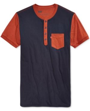 Levi's Men's Colorblocked Heathered Henley