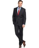 Greg Norman For Tasso Elba Navy Herringbone Jacket