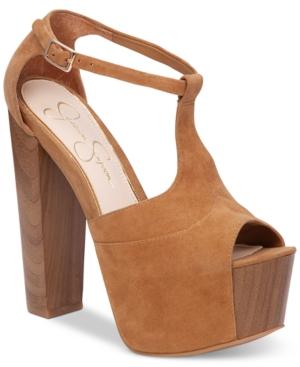 Jessica Simpson Dany T-strap Platform Pumps Women's Shoes
