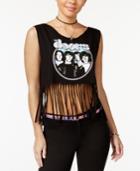 Bravado Juniors' The Doors Fringe Graphic Crop Top