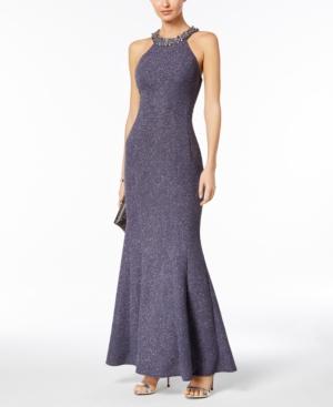 Nightway Embellished Mermaid Gown