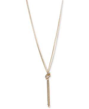 Kenneth Cole New York Two-tone Knotted Chain Y-necklace