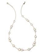 Kate Spade New York Necklace, 12k Gold-plated Crystal Stone Scatter Necklace