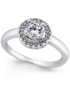 Charter Club Silver-tone Crystal Halo Statement Ring, Only At Macy's
