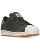 Adidas Men's Superstar Winter Suede Casual Sneakers From Finish Line