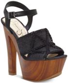 Jessica Simpson Dezzie Mega Wood-platform Sandals Women's Shoes