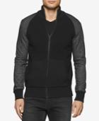 Calvin Klein Jeans Men's Punk Moto Sweater Jacket
