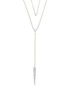 Diamond Double Layer Necklace Lariat Necklace (1/3 Ct. T.w.) In 14k Gold
