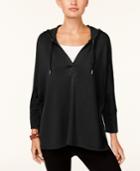Style & Co Oversized Dolman-sleeve Hoodie, Created For Macy's