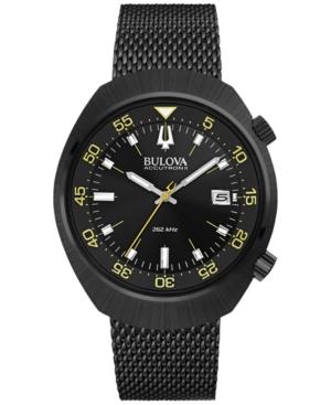 Bulova Accutron Ii Men's Black-tone Stainless Steel Bracelet Watch 44mm 98b247