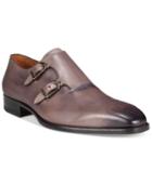 Mezlan Men's Medallion Toe Double Monk Loafers Men's Shoes