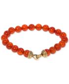 R.t. James Men's Carnelian (8-1/2mm) Beaded Bracelet, Created For Macy's (also In Sodalite & Reconstituted Blue Stone)