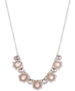Marchesa Gold-tone Multi-crystal Collar Necklace, 16 + 3 Extender