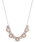 Marchesa Gold-tone Multi-crystal Collar Necklace, 16 + 3 Extender