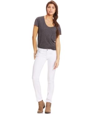 Celebrity Pink Jeans Juniors' Skinny Jeans, White Wash