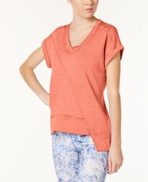 Calvin Klein Peformance Short-sleeve Asymmetrical-hem Sweatshirt