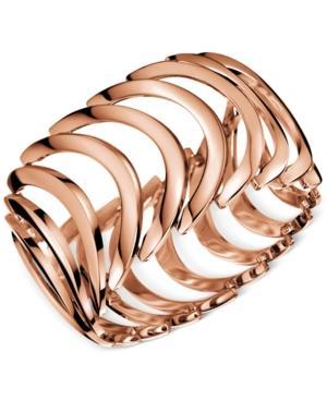 Calvin Klein Rose Gold Pvd Curved Link Bracelet