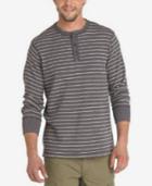 G.h. Bass & Co. Men's Waffle Striped Henley