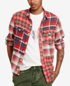 Denim & Supply Ralph Lauren Men's Patched Multi-plaid Shirt