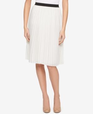 Tommy Hilfiger Pleated A-line Skirt, Only At Macy's