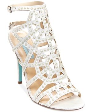 Betsey Johnson Corey Cage Evening Sandals Women's Shoes