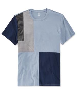 Inc International Concepts Men's Kramer Colorblocked Faux Suede T-shirt, Only At Macy's