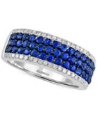 Final Call By Effy Sapphire (1-1/8 Ct. T.w.) & Diamond (1/4 Ct. T.w.) Ring In 14k White Gold